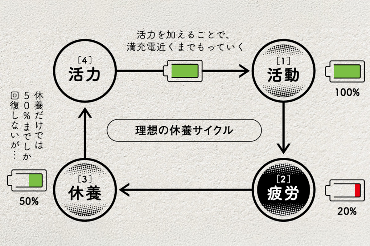 疲れが取れる休養サイクル