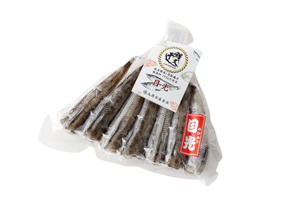 福島県のアンテナショップ〈日本橋ふくしま館‒MIDETTE〉で買える浜通りエリアのグルメ5. 〈丸源水産食品〉の縄文干し 目光