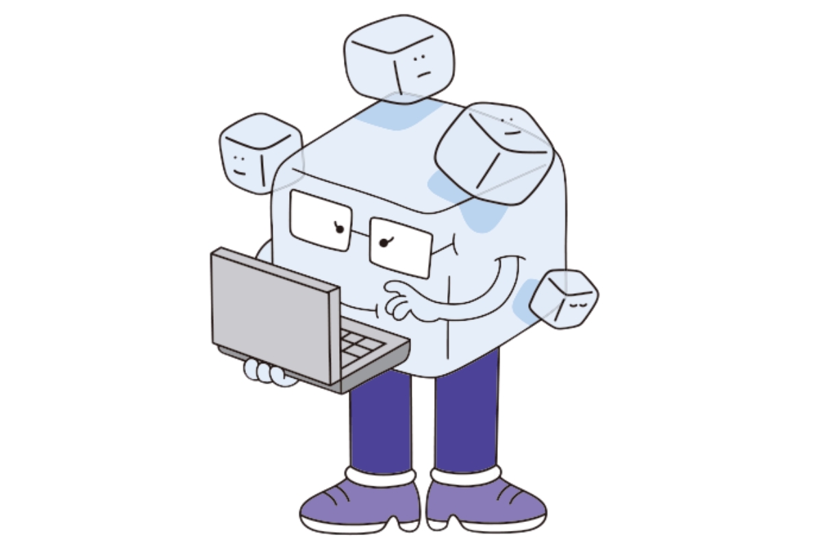 ナタデココキャラクターのイラスト