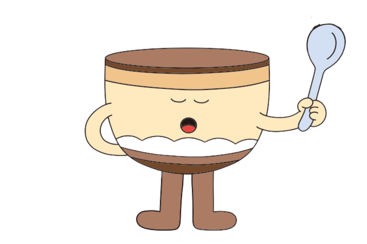 ティラミスキャラクターのイラスト