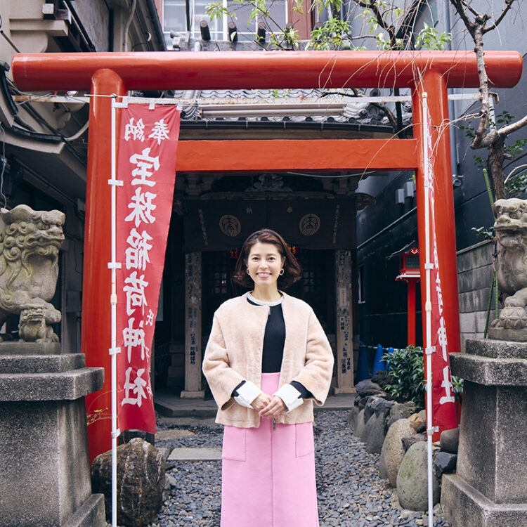 神田愛花 銀座 稲荷神社