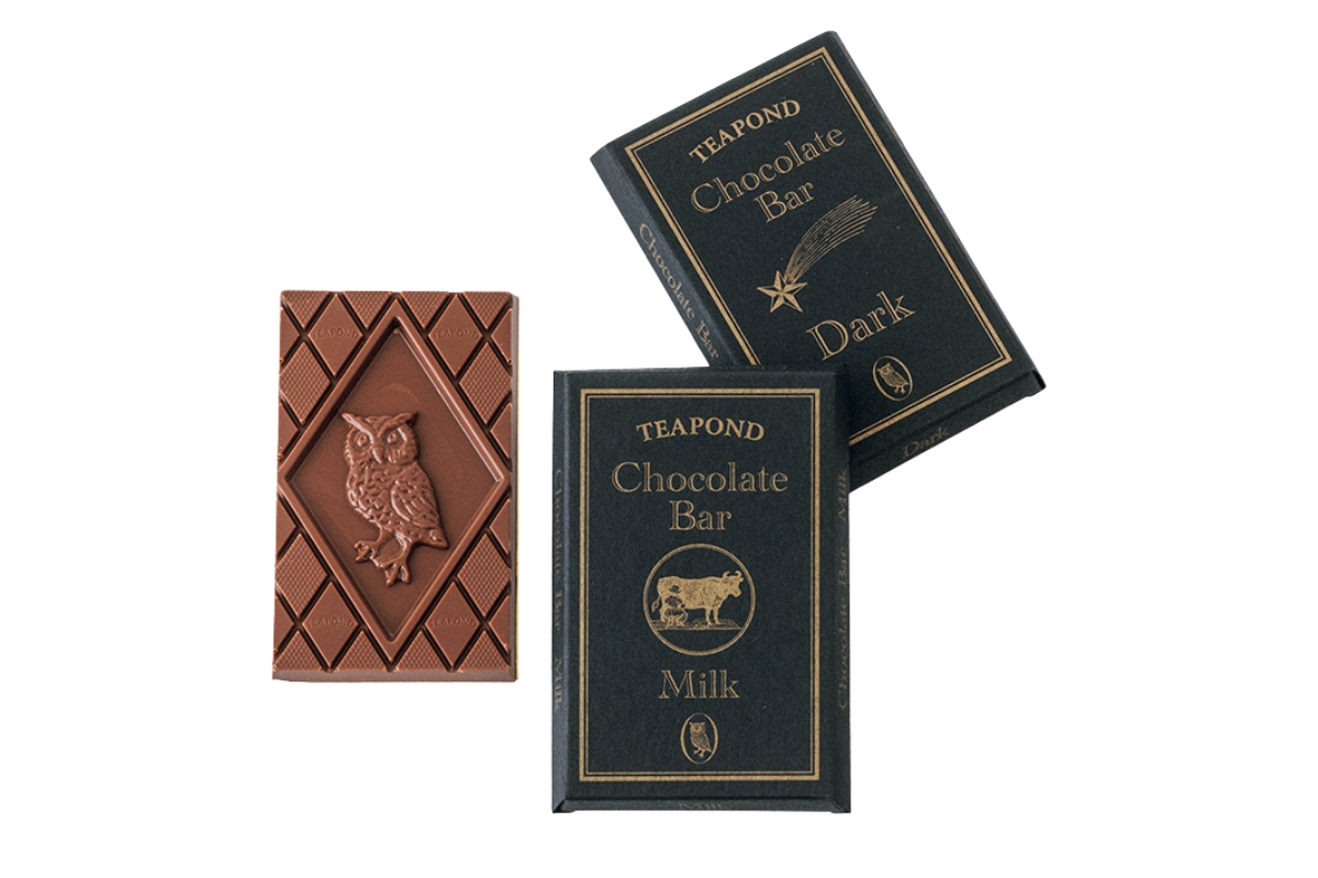 〈紅茶専門店TEAPOND〉の「チョコレートバー ダーク/ミルク」