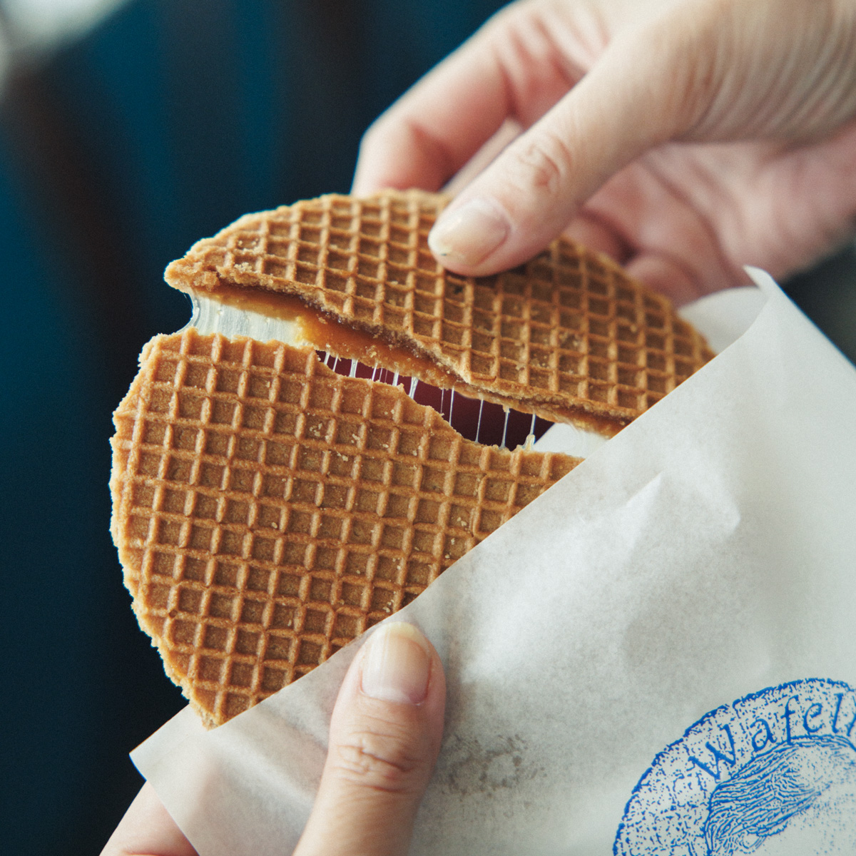 オランダのストロープワッフル　【兵庫・六甲】の〈Wafelhuis〉