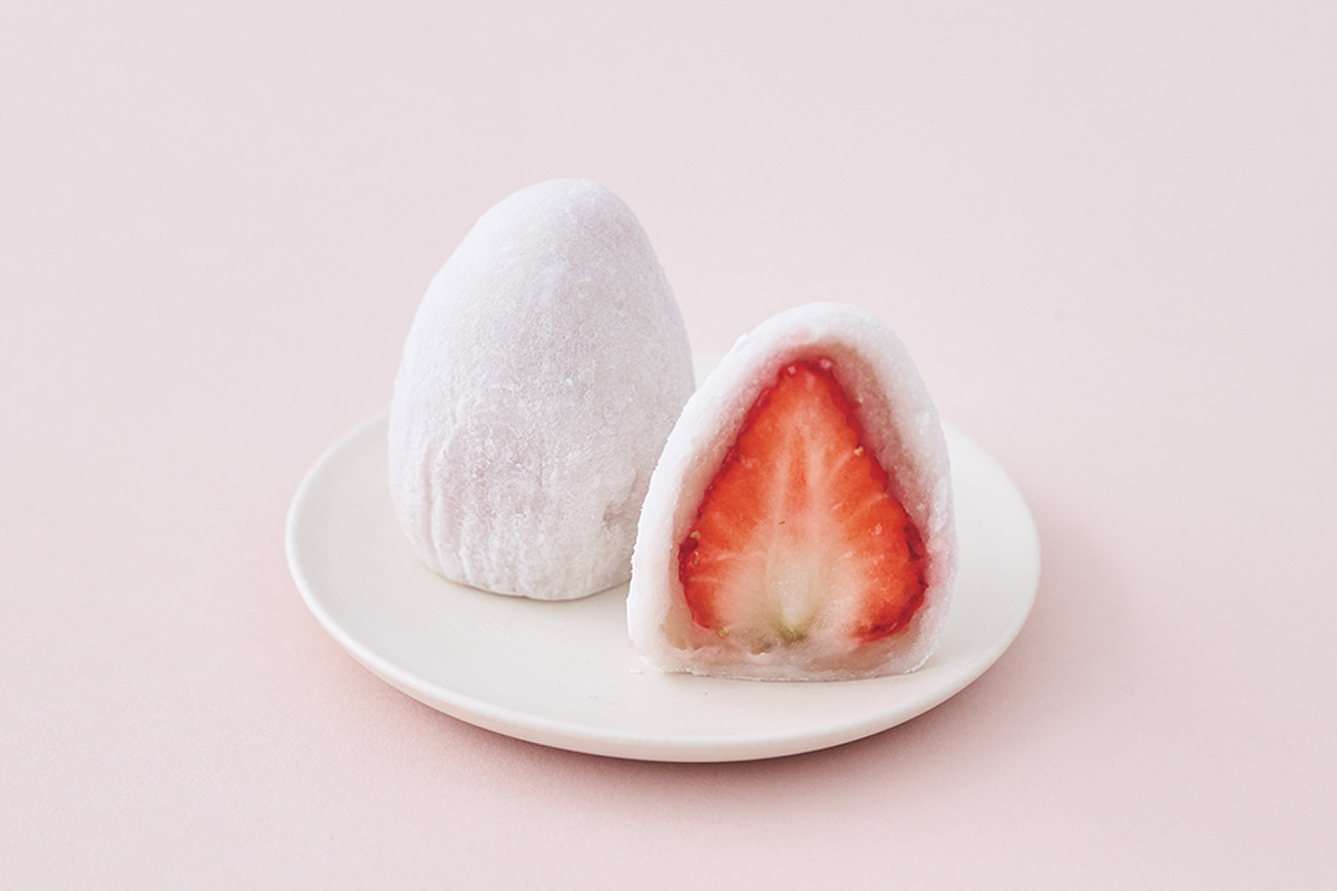 滋賀の和菓子文化とイチゴへの愛を伝える専門店。〈いちご大福と茶菓のお店 あか〉の「いちご大福 きらぴか」