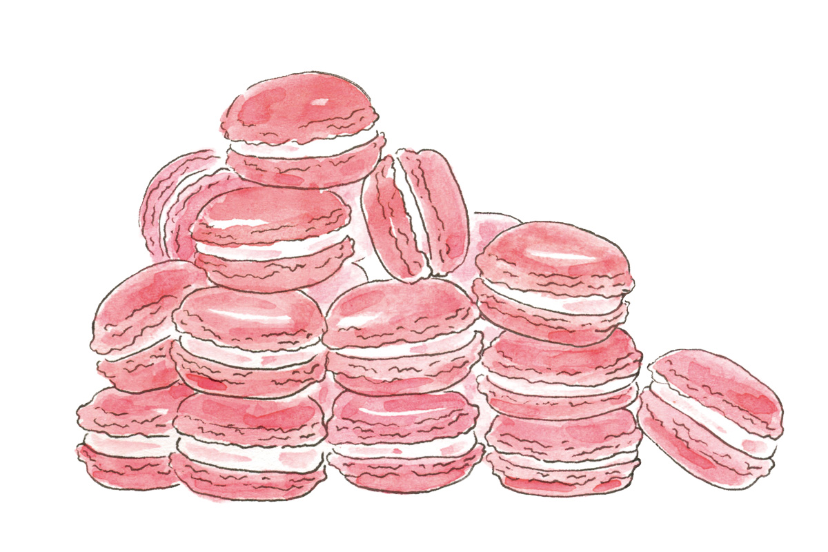 〈PIERRE HERMÉ PARIS〉の「マカロンアンフィニマン ローズ」