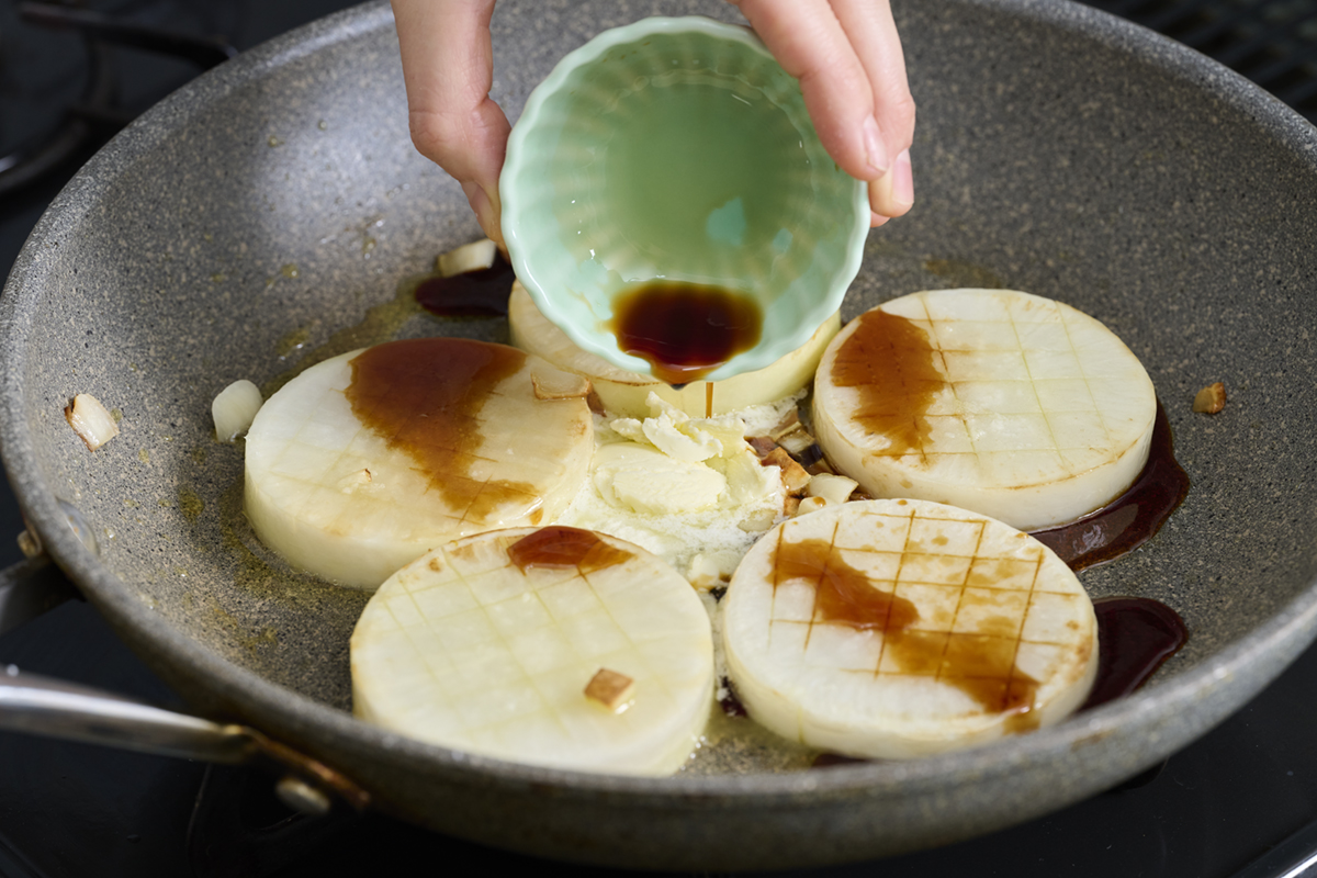 大根のレシピ　バター　めんつゆ