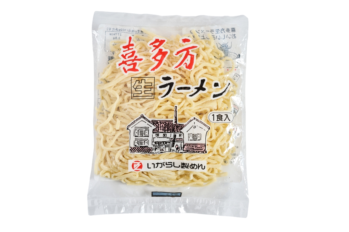 福島県会津若松エリアのご当地スーパーリオン・ドール　日本三大ラーメン！ 「喜多方生ラーメン（五十嵐製麺）」