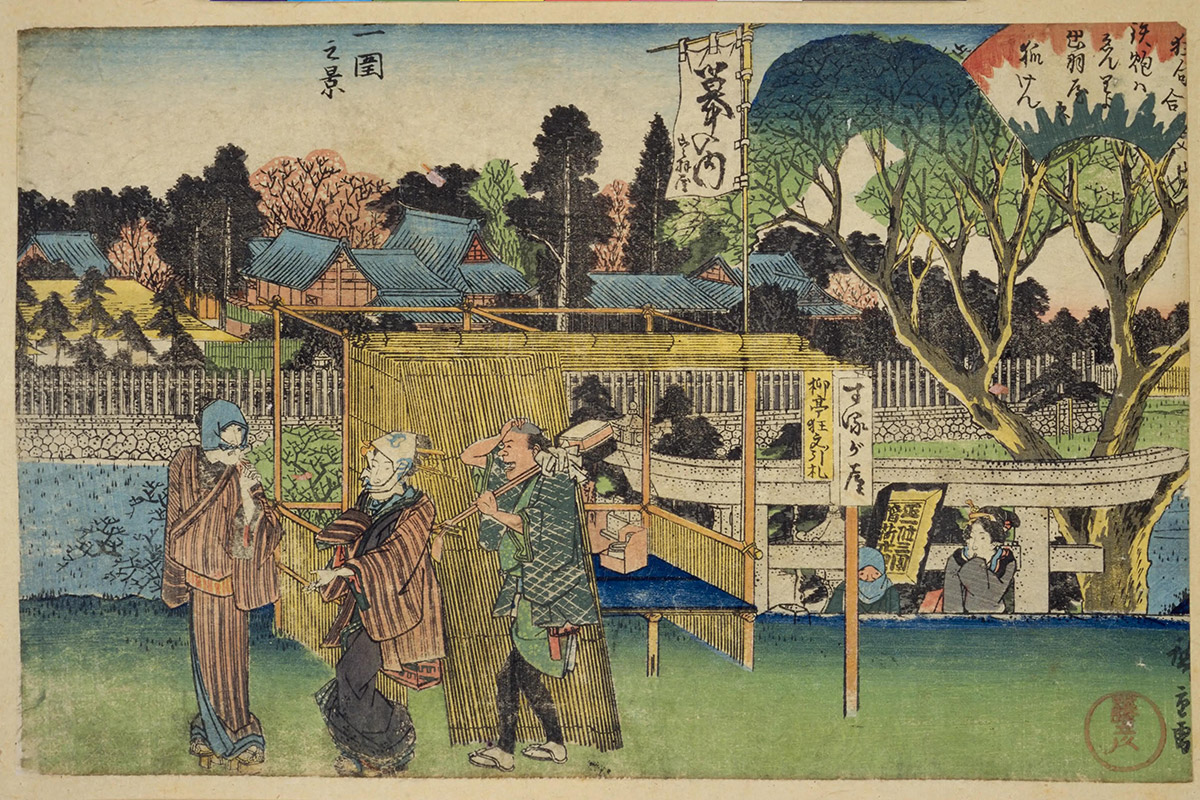 雨乞いの奇跡が伝わる三囲神社で所願成就。 東京 お花見