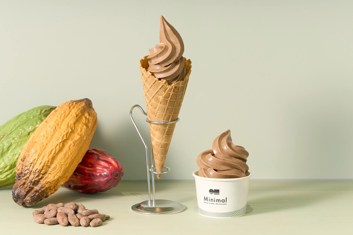 ミニマル　チョコレート　手土産　ソフトクリーム