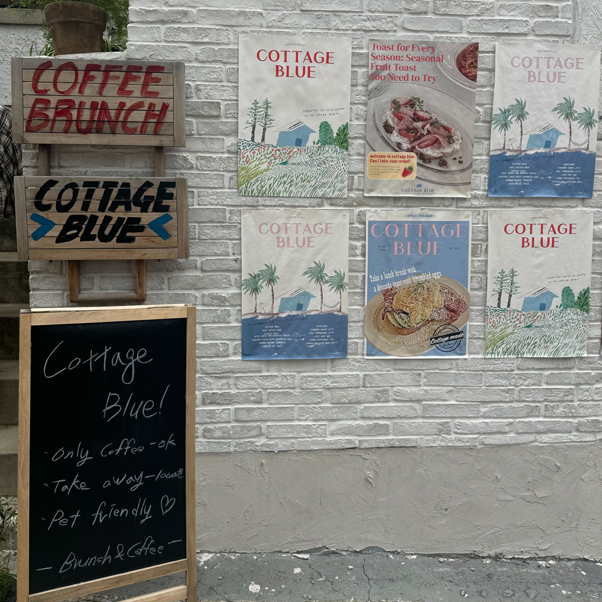 森香澄連載　ソウル　カフェ　朝ごはん〈COTTAGE BLUE〉（ソウル・弘大）