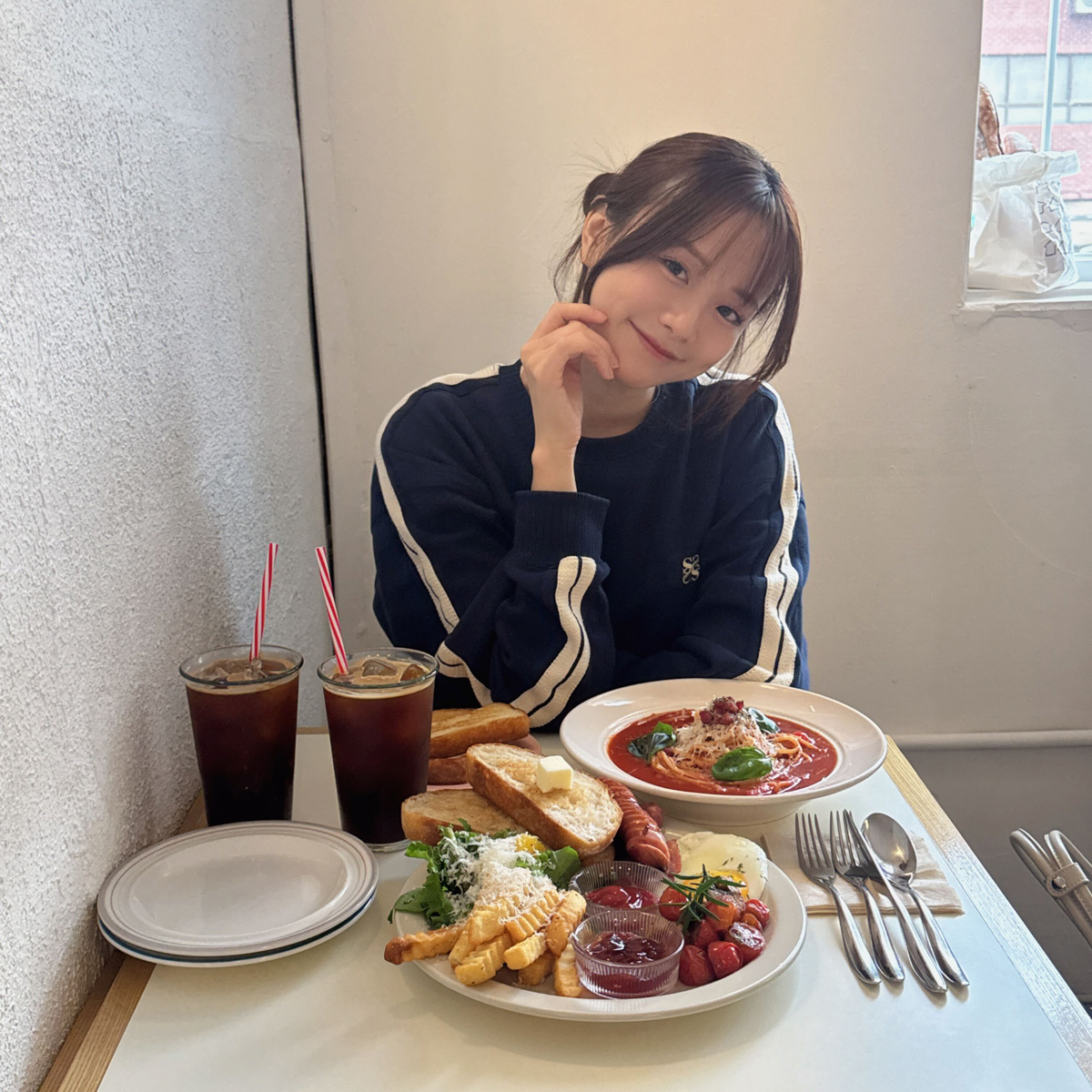 森香澄連載　ソウル　カフェ　朝ごはん〈COTTAGE BLUE〉（ソウル・弘大）