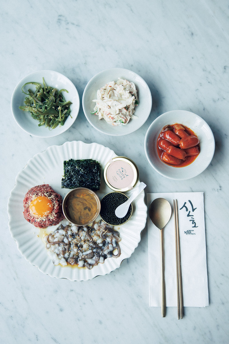 ソウル 韓国 ビストロ 海の恵みが口の中で弾ける、新感覚のユッケ体験!〈サノ〉