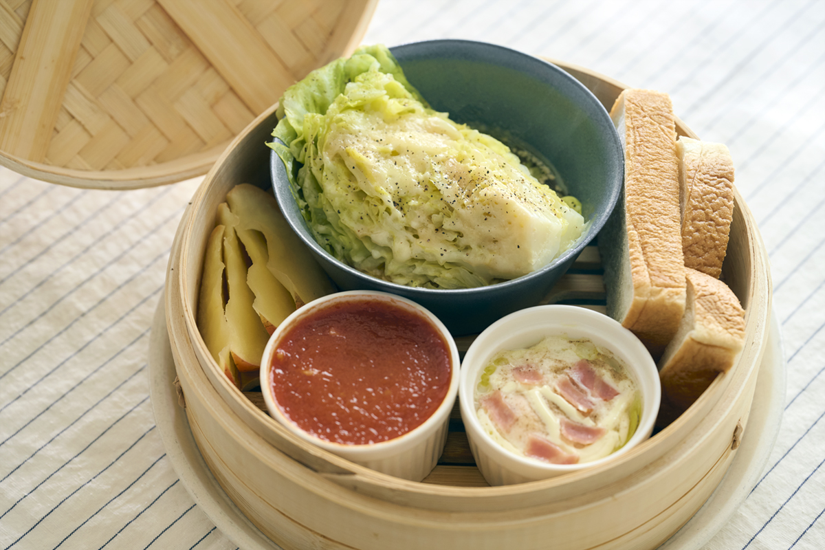 【せいろレシピ】春キャベツの甘みに癒される、ほっとくだけのかんたん朝ごはん