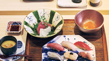 「銀座でお寿司」をお得に叶える。〈日本料理と鮨 銀座おかもと〉のランチ