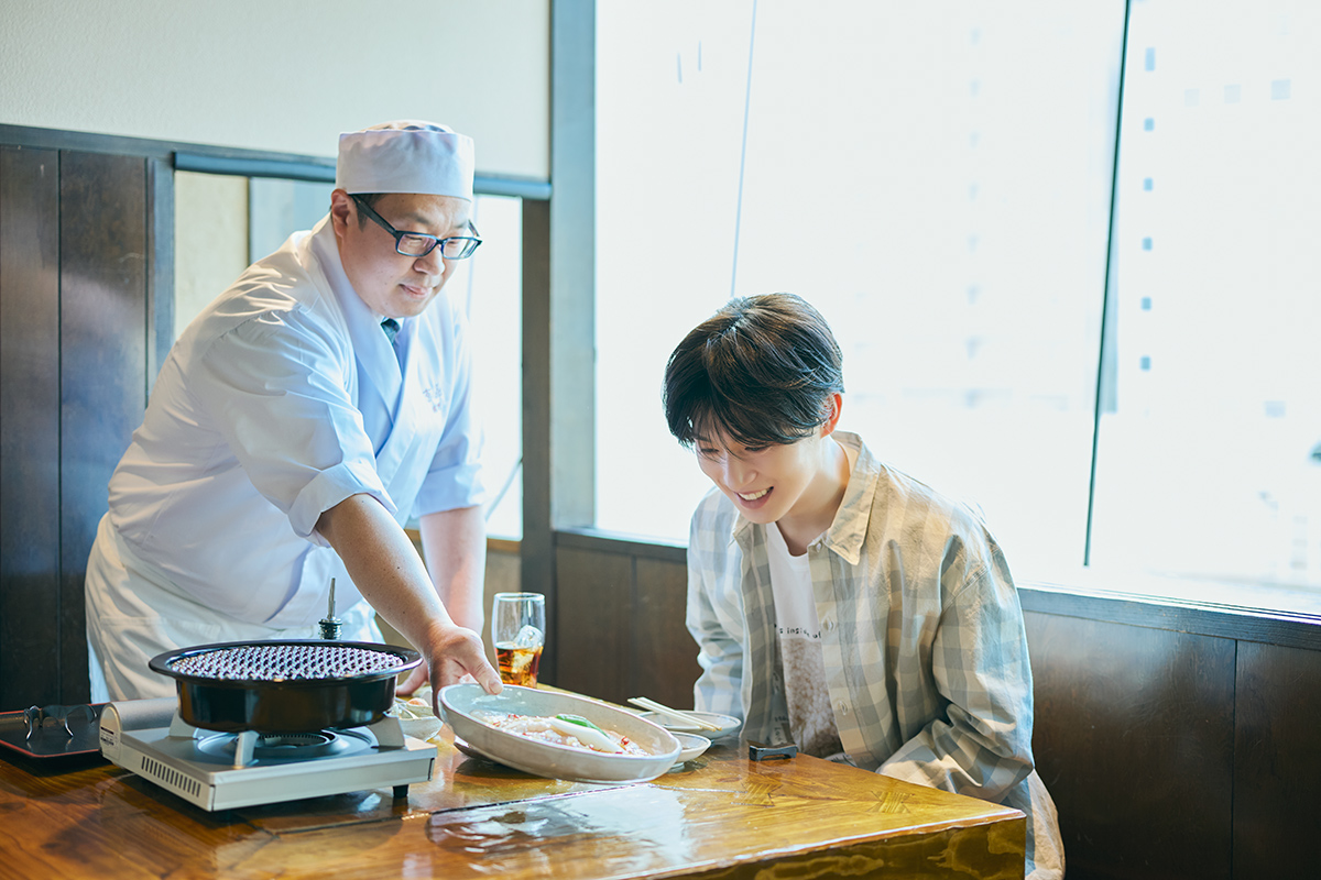 西山智樹　連載　お魚　千駄ヶ谷 焼き福 浅野　ふぐ