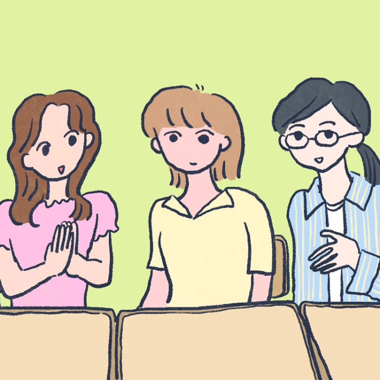 松田青子さん連載イラスト