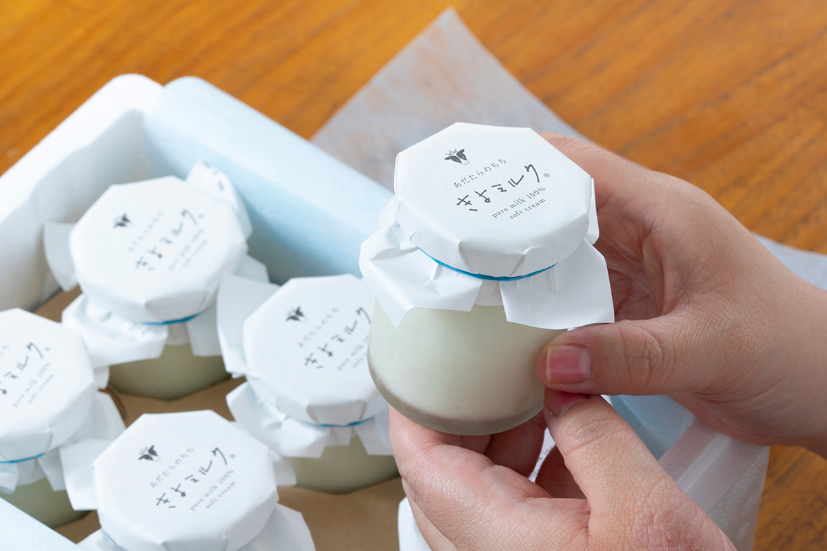 今まで食べたことのないピュアな味です。/〈あだたらのちち〉の「きよミルク」