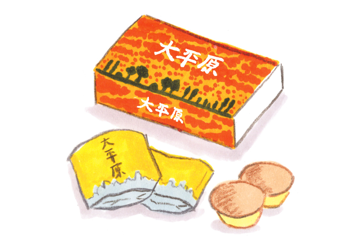 六花亭の大平原のイラスト