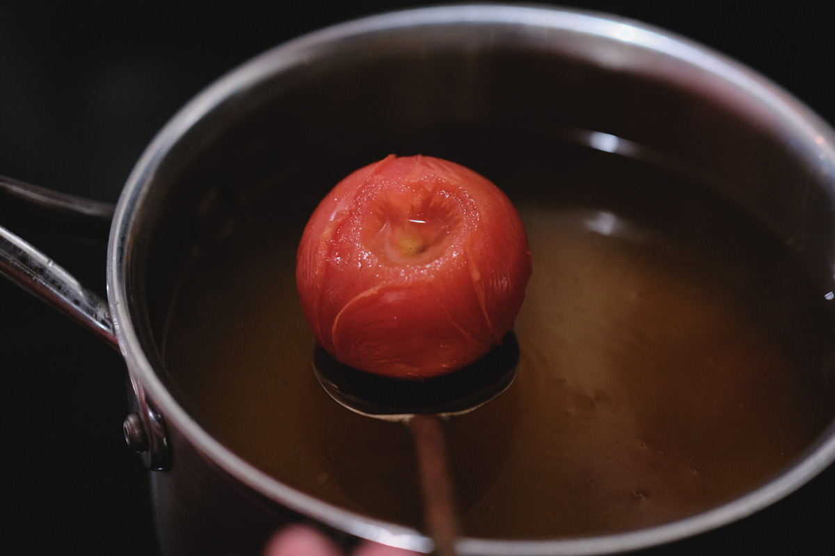 トマトの湯むき