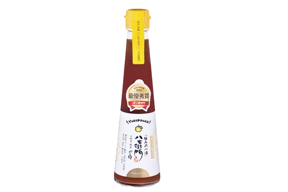 魚に合わせるために誕生した最強酸味〈八右衛門〉の「無添加 八右衛門ポン酢」