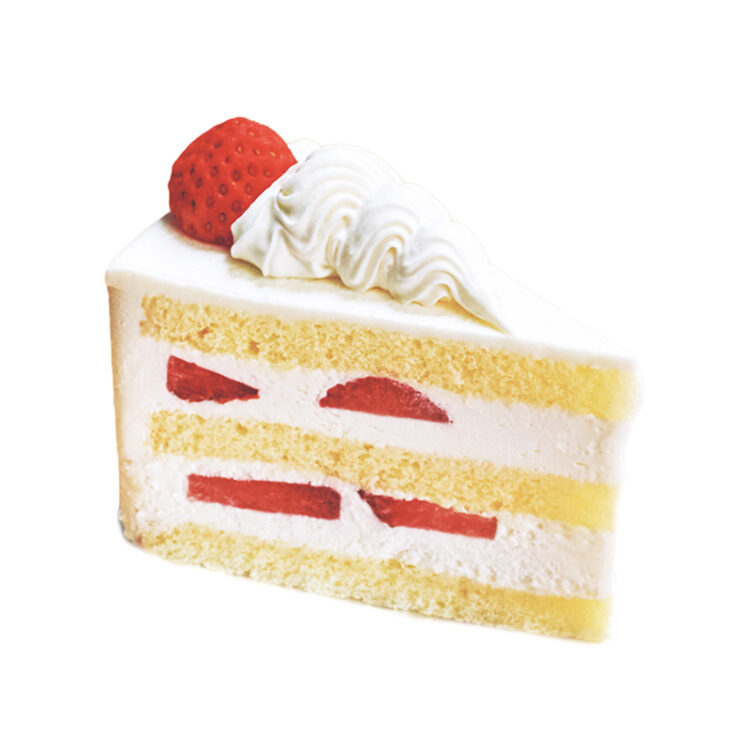 ショートケーキ880円。サバラン670 円、Wシュークリーム480円なども。焼菓子もある。
