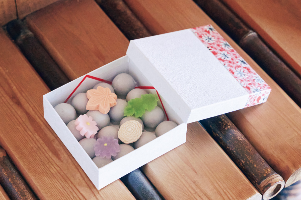 現代の名工が手掛けるかわいい和菓子。〈二条駿河屋〉の「松露」