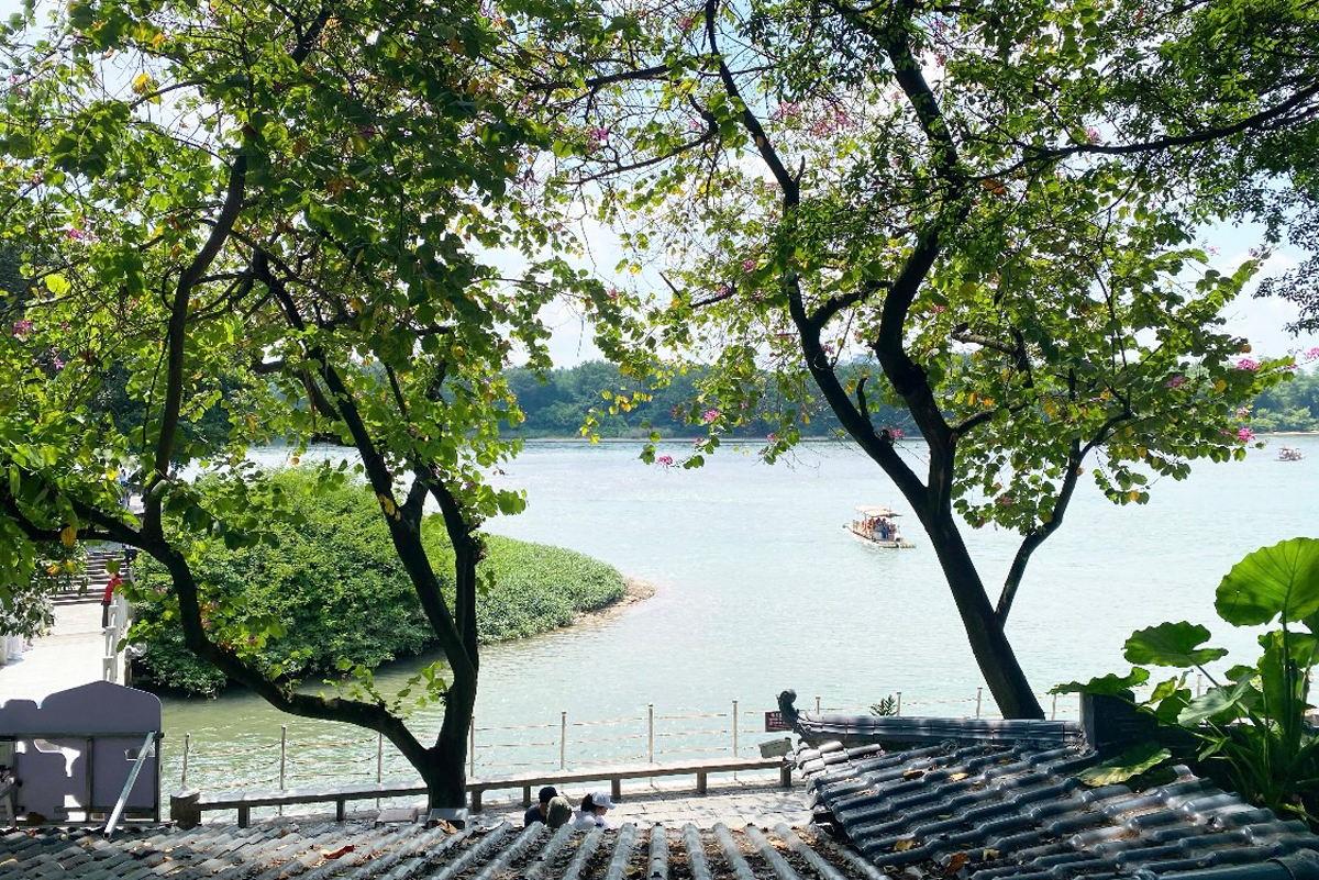 【世界の旅行者が選ぶ、Trip.Best「桂林」第6位】「象山風景区」まるで「象の鼻」のような奇岩と、ホテルが「滝」に変わるギネス認定スポット!?